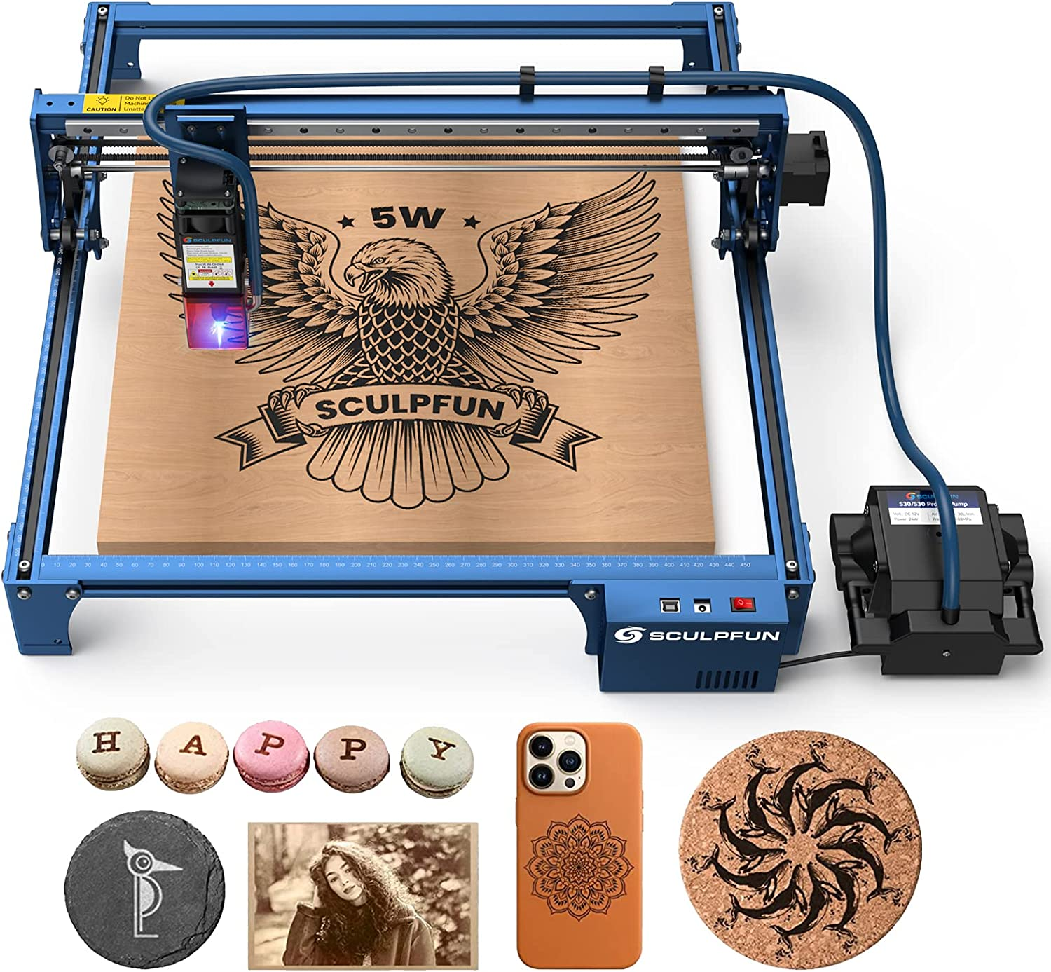 Portable Laser Air Assist Pump Kit for Laser Engraver & Cutter - Two Trees