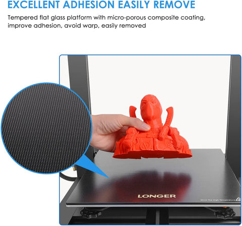 LONGER LK5 Pro 3D Printer Reviews, Prices, Specs - Excellent Adhesion Easily Remove - GearBerry