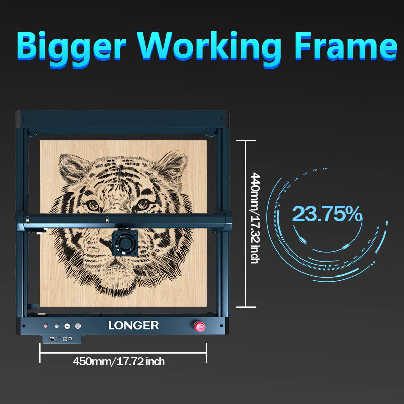 【New Arrival】LONGER Laser B1 30W Laser Engraver Bigger Working Area - GearBerry