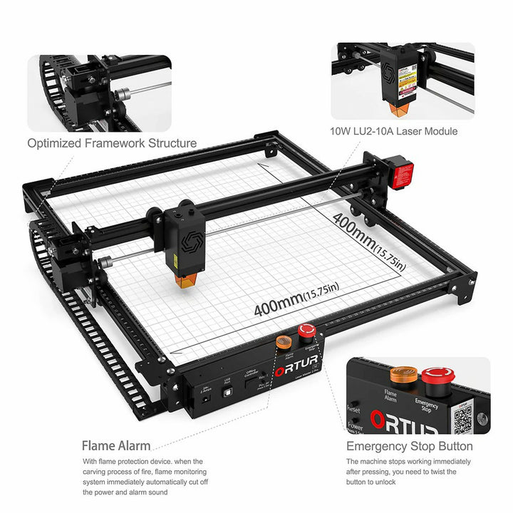 Ortur Laser Master 2 Pro S2 Laser Engraver Reviews, Prices &Specs - Engraving Area - GearBerry